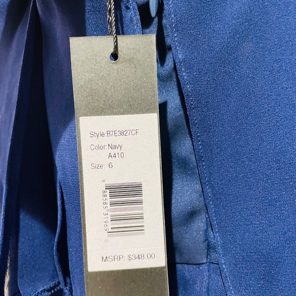 NWT Parker Black high low size 6 Cobalt / Navy dress - Picture 2 of 12